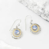 Boho Saturn mit Türkis-Opal-Ohrringen – Blau