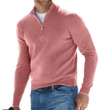 Ralf Polo - Modischer Reißverschluss-Pullover für Männer – Rose
