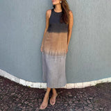 Lyraia – Stilvolles, leuchtendes Ombré-Kleid – Schwarz