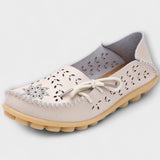 Soera – Slip-On Flats aus Echtleder – Beige