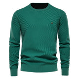 Unifarbener Pullover für Männer - GREG – Grün