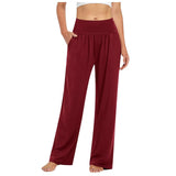Belle Comfort™ Hose Mit Elastischem Bund und Weiter Pantalon-Passform – Rot