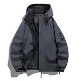 Herren Jacke | Lockeren Schnitt geeignet für Winterlagen – Grau