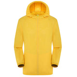 Unisex Wasserdichter Trenchcoat | Mit Kapuze – Gelb