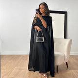 Azalea – Elegantes und Luxuriöses Maxikleid aus Satin – Schwarz