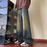 Retro-Baggy-Jeans für Herren | Lässig – Retro-Blau