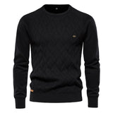Herren-Strickpullover – Schwarz