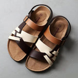 Celina™ - Sandalen – Braun-Weiß