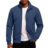 Gezim – Lässige Bomber Jacke – Blau