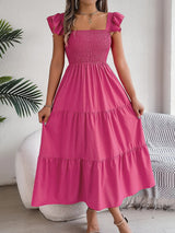 Yessa - Elegantes Stufen-Kleid – Rosa (Fast ausverkauft)