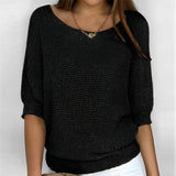 Selene - Neckholder‑Pullover – Schwarz