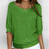 Selene - Neckholder‑Pullover – Grün