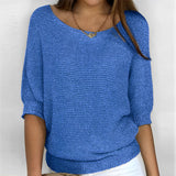 Selene - Neckholder‑Pullover – Blau