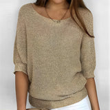 Selene - Neckholder‑Pullover – Khaki