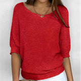 Selene - Neckholder‑Pullover – Rot