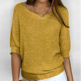 Selene - Neckholder‑Pullover – Gelb
