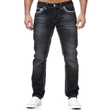 Andy - Stilvolle Jeans im Used-Look für Herren – Schwarz