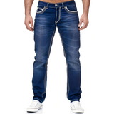 Andy - Stilvolle Jeans im Used-Look für Herren – Dunkelblau