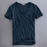 Brett – Bequemes, lässiges Herren-T-Shirt – Hellblau