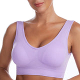 Daria - PlusTight Komfort-Anti-Saggy-BH (3er Set) – Hellviolett