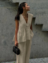 Laura  | Schiebeset mit eleganter und anmutiger Gestaltung – Beige