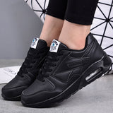 Stilvolle Vegane Leder Damen Sneakers - Valencia – Schwarz
