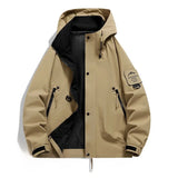 Herren Jacke | Lockeren Schnitt geeignet für Winterlagen – Hellbraun