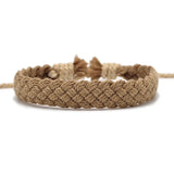 Gjergj – Modisches Seilarm Band – Braun