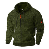 Jesson – Stilvolle Fleece-Kapuzenjacke – Grün