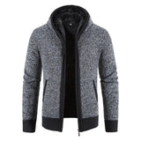 Julian | Vintage Cardigan mit Reißverschluss – Dunkelgrau2