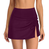 Marina | Eleganter Baderock für Damen – Weinrot