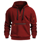 Lars - Hoodie mit Reißverschluss (1 Kaufen, 1 GRATIS dazu) – Rot