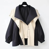 Lilian – wasserdichter trenchcoat – Schwarz