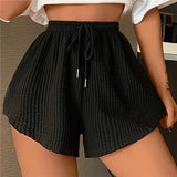 Sunny Comfort - Alltägliche Sommershorts – Schwarz