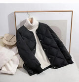 Vielseitige damenjacke für herbst und winter - modisch und warm – Schwarz