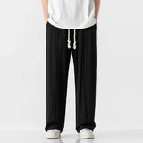 Ezra - Hose mit flexiblem Bund – Schwarz