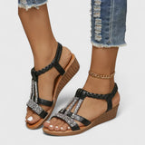 Pina | ELEGANTE ORTHOPÄDISCHE SANDELE – Schwarz