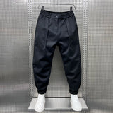 MARCELLO™ | Elegante Mélange-Hose – Schwarz