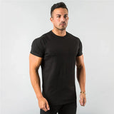 Herren Atmungsaktiv Sportlich T-Shirt | Kurzarm – Schwarz