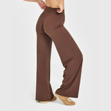 Neria | Gerade Yoga Hose – Kaffee-Braun
