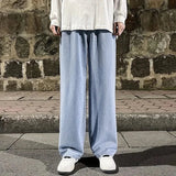 Herren Lässig Baggy Jeans | Weites Bein – Hellblau