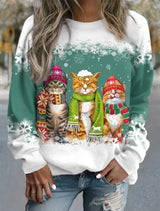 Arleth - Pullover mit Weihnachtsmotiv – Grün
