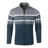 Luke | Zip-Up Vintage Cardigan – Hellgrau
