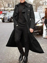 Eleganter winter-trenchcoat für herren – kramer – Schwarz