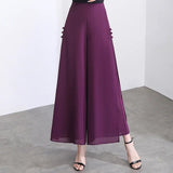 Riviera Eleganz™ Weite Hose mit Überwurf – Lila