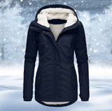Maggie - Warmer, dicker Wintermantel – Marineblau