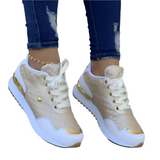 Sheena - Edle Leder-Sneaker aus transparenter Optik – Gold mit Herz