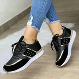 Trajin - ergonomische und bequeme freizeitschuhe für damen – Schwarz