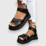 Nina – Sporty Sandalen – Schwarz