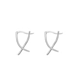 Simple Line Ohrringe – Silber